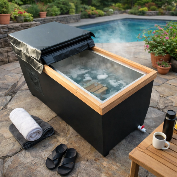 MedEq Fitness Stainless Steel Plunge Pool with Integrated Chiller
