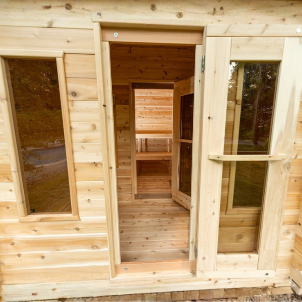 Leisurecraft Georgian Cabin Sauna with Change Room 3–4 Person