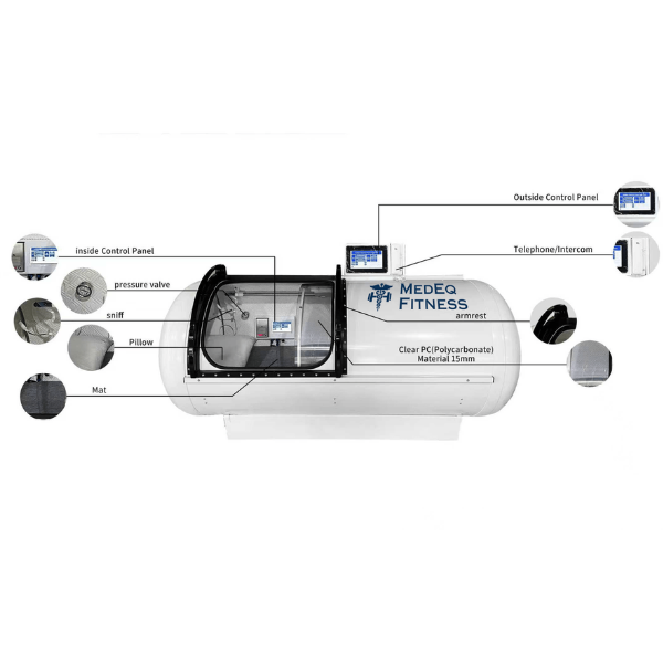 MedEq TimeCapsule C750+ 2.0 ATA Aluminum Hard-Shell Hyperbaric Chamber